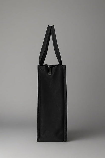 STYLLURE Customised Tote Bag with Artistic Parrot Design with Personalised Name Print, 16x12x5 Inches, Fits 15.6 Inch Laptop, Premium Handbag for Women, Office, Travel and Daily Use