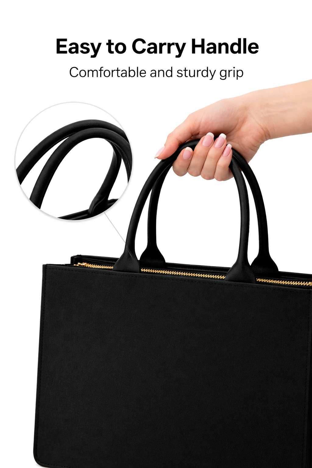 STYLLURE Customised Tote Bag with Artistic Parrot Design with Personalised Name Print, 16x12x5 Inches, Fits 15.6 Inch Laptop, Premium Handbag for Women, Office, Travel and Daily Use